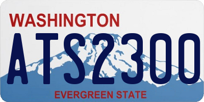 WA license plate ATS2300