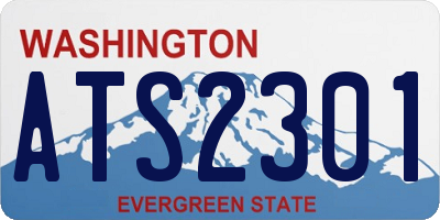 WA license plate ATS2301
