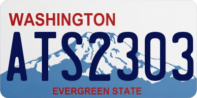 WA license plate ATS2303
