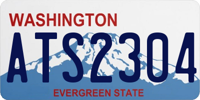 WA license plate ATS2304