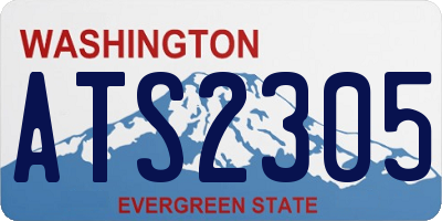 WA license plate ATS2305