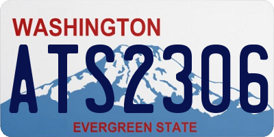WA license plate ATS2306