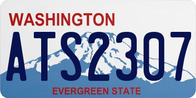 WA license plate ATS2307