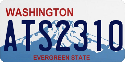WA license plate ATS2310