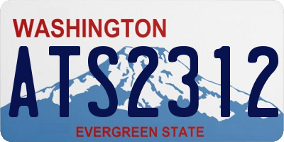 WA license plate ATS2312