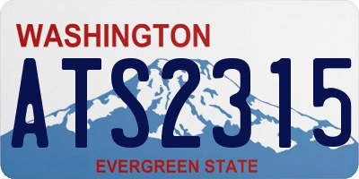 WA license plate ATS2315