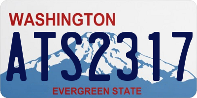WA license plate ATS2317