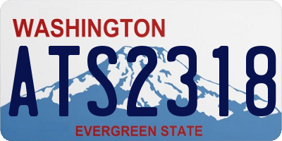 WA license plate ATS2318