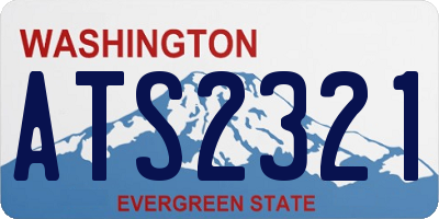 WA license plate ATS2321