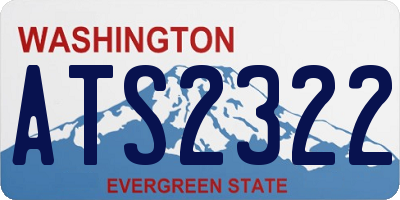 WA license plate ATS2322