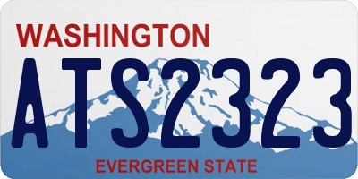 WA license plate ATS2323