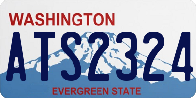 WA license plate ATS2324