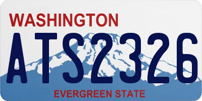 WA license plate ATS2326