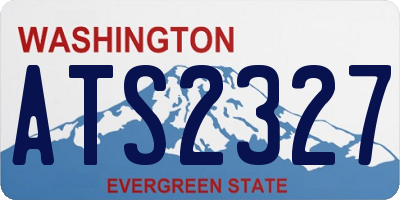 WA license plate ATS2327
