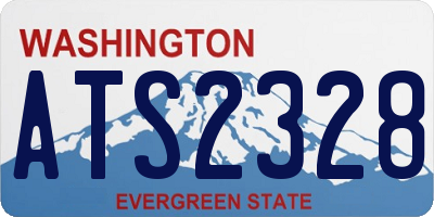 WA license plate ATS2328