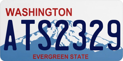 WA license plate ATS2329