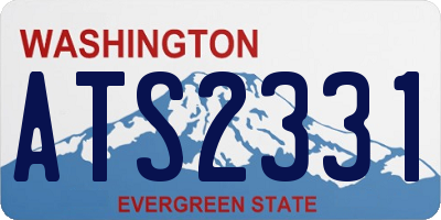 WA license plate ATS2331