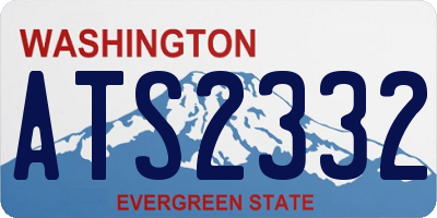 WA license plate ATS2332