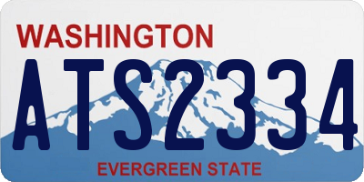 WA license plate ATS2334