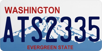 WA license plate ATS2335