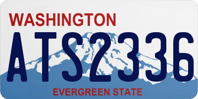 WA license plate ATS2336