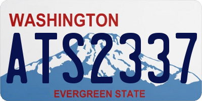 WA license plate ATS2337