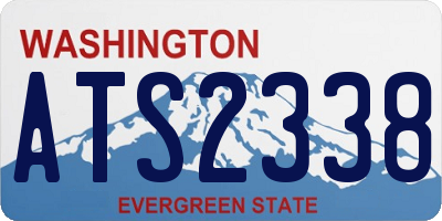 WA license plate ATS2338