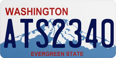 WA license plate ATS2340