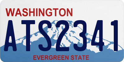 WA license plate ATS2341