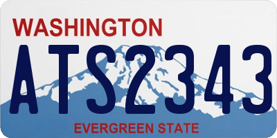 WA license plate ATS2343
