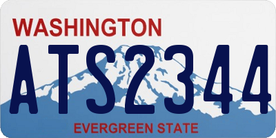 WA license plate ATS2344