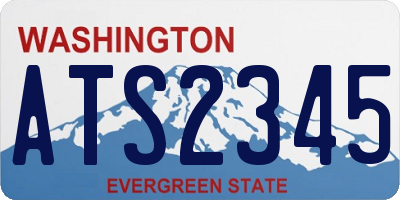WA license plate ATS2345