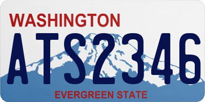 WA license plate ATS2346