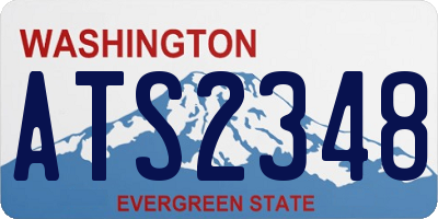 WA license plate ATS2348