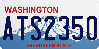 WA license plate ATS2350