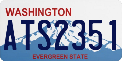 WA license plate ATS2351