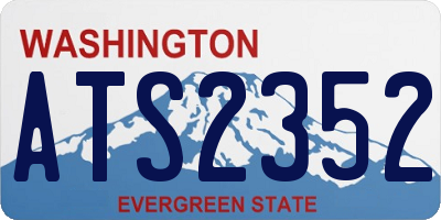 WA license plate ATS2352