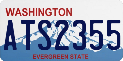 WA license plate ATS2355