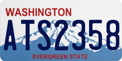 WA license plate ATS2358