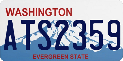 WA license plate ATS2359