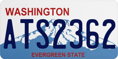 WA license plate ATS2362