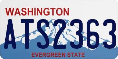 WA license plate ATS2363