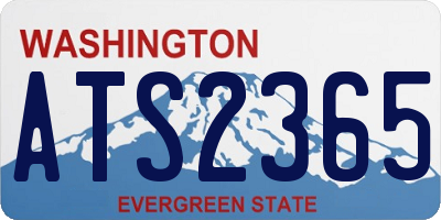 WA license plate ATS2365