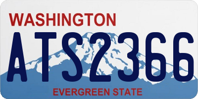 WA license plate ATS2366