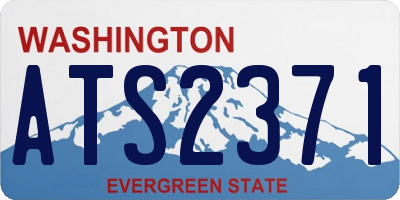 WA license plate ATS2371