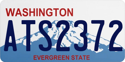 WA license plate ATS2372