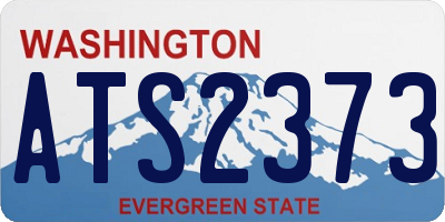 WA license plate ATS2373