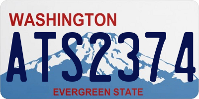 WA license plate ATS2374