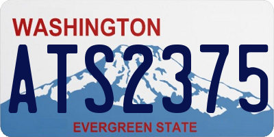 WA license plate ATS2375