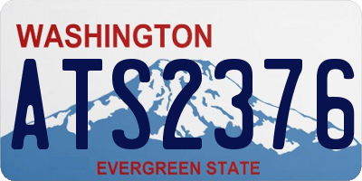 WA license plate ATS2376